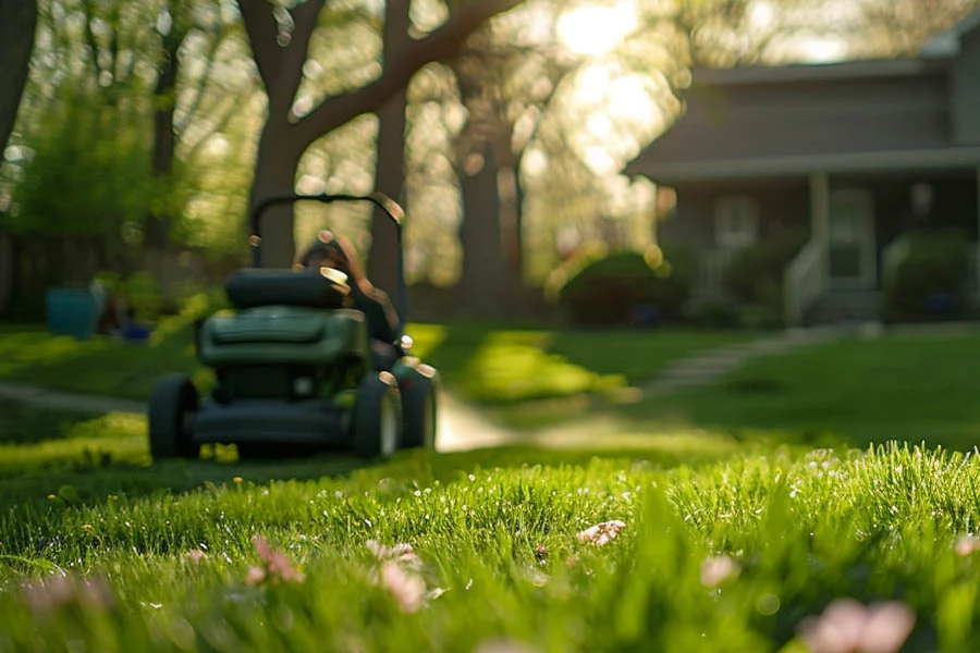 cordless self propelled lawn mower